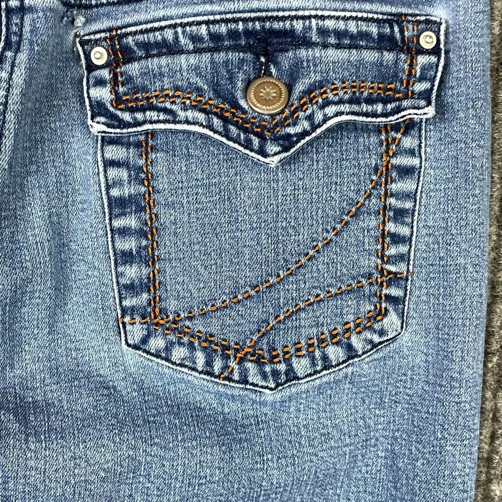 Live A Little Jeans Womens 8 Blue Stretch Straight Leg Denim Travel Casual Surf